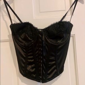 OU Out From Under Black S/P Corset Bustier